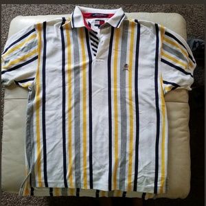 Vintage Tommy Hilfiger Vertical Stripe Polo L
